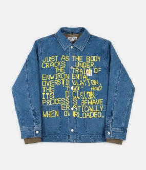 A.P.C. x Brain Dead Imhotep Jacket - Washed Indigo