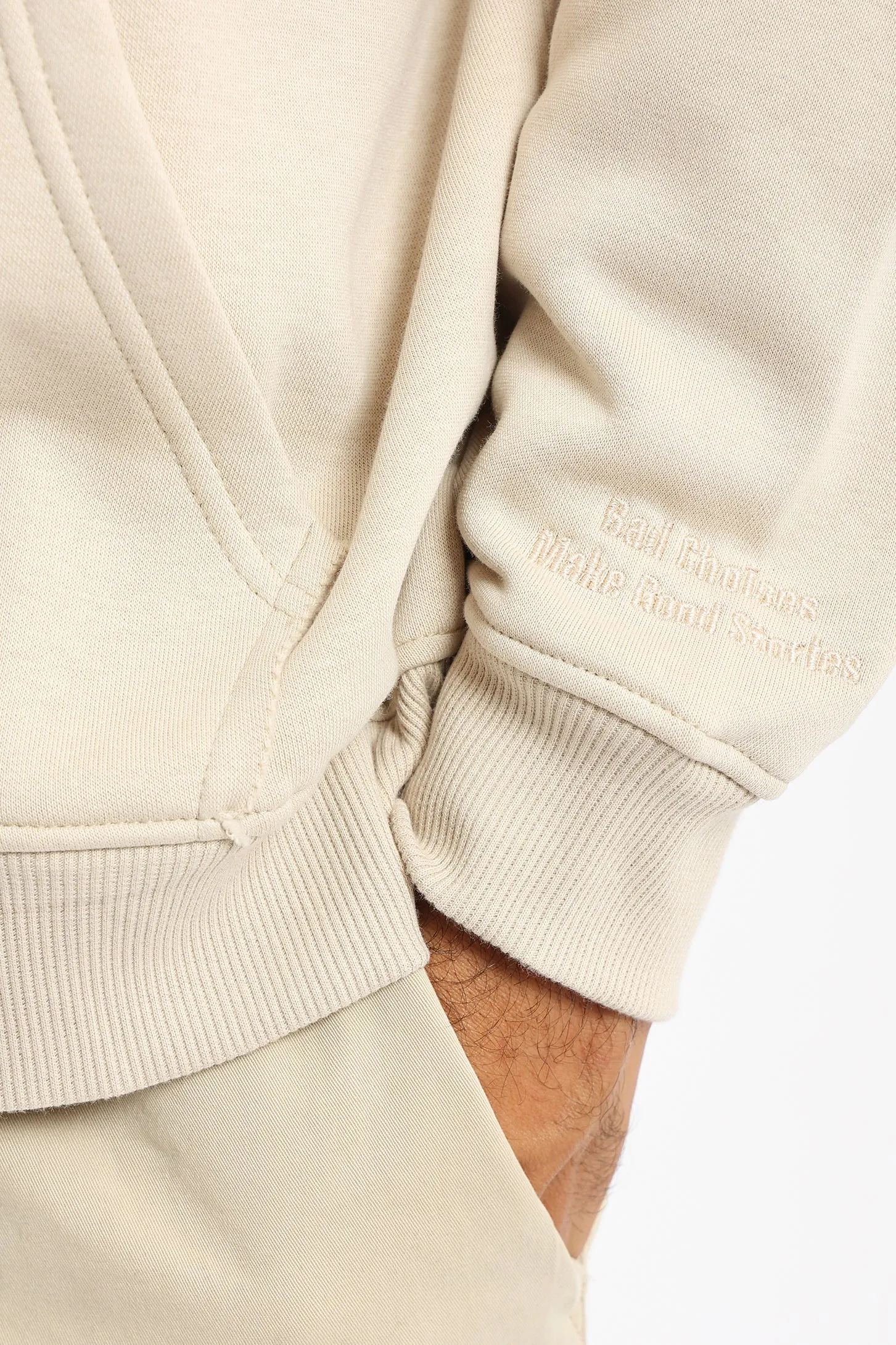 BAD CHOICES MAKE GOOD STORIES HOODIE - BEIGE