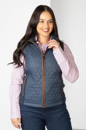 Ladies Diamond Quilted Hybrid Gilet - Huggate