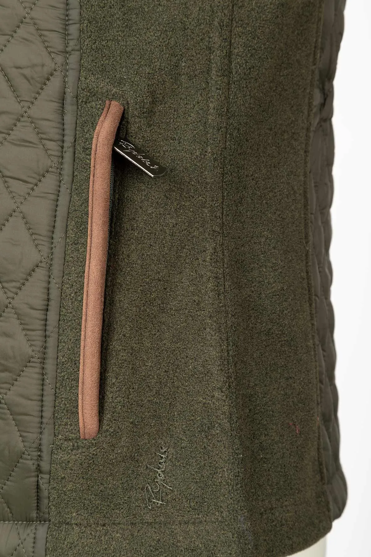 Ladies Diamond Quilted Hybrid Gilet - Huggate