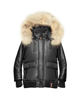 Lulu Unisex Jacket With Fur Trim