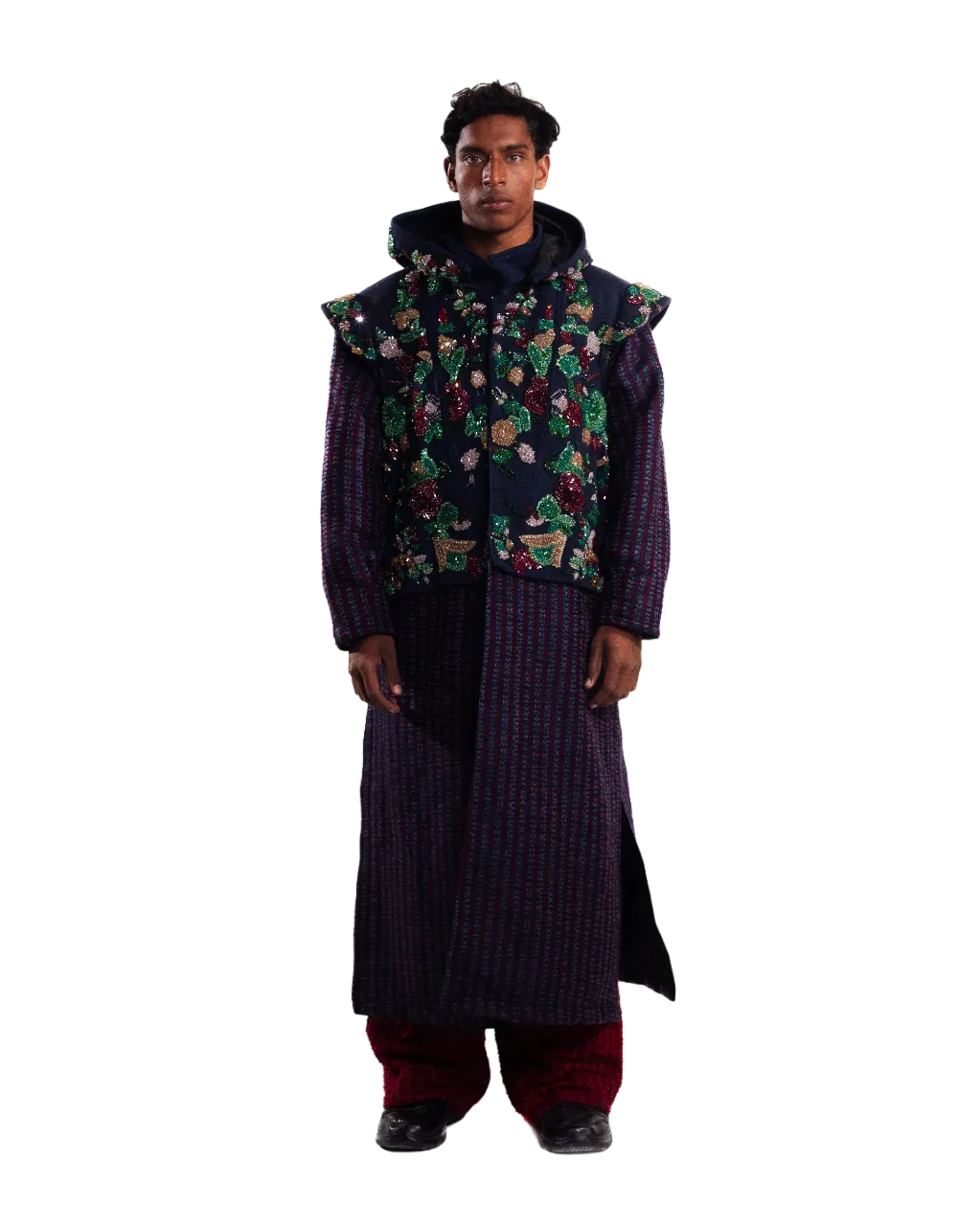 "LAHORE TO SOHO" HAND EMBROIDERED LONG COAT