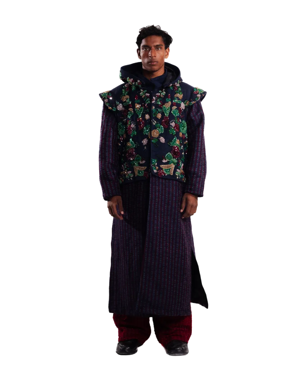 "LAHORE TO SOHO" HAND EMBROIDERED LONG COAT