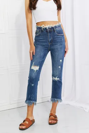 RISEN Undone Chic Straight Leg Jeans