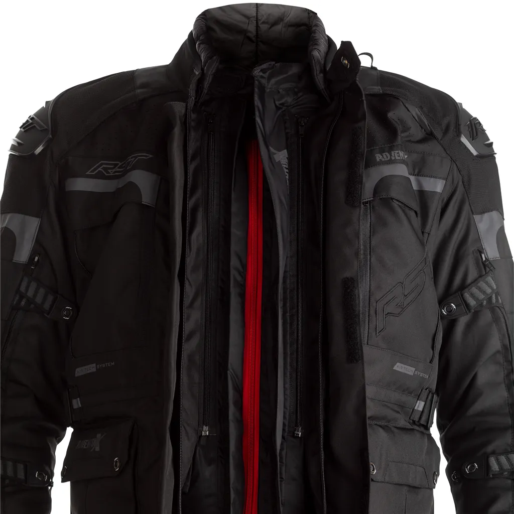 RST Pro Series Adventure-X Mens Textile Jacket - Black/Black