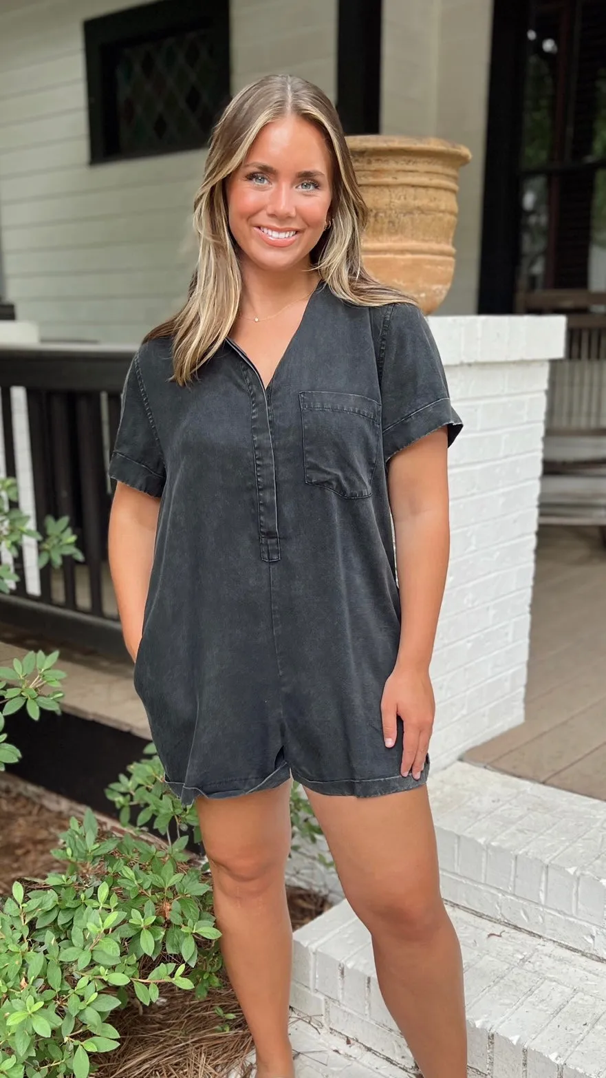 The Outlaw Denim Romper