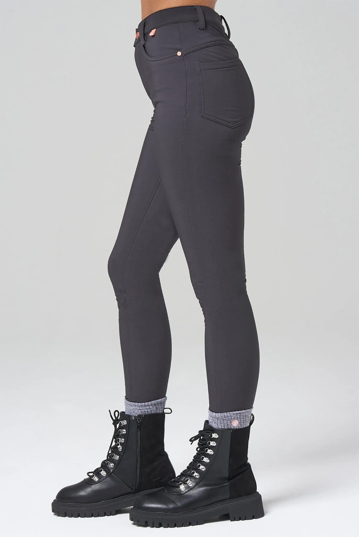 Thermal Skinny Outdoor Pants - Charcoal